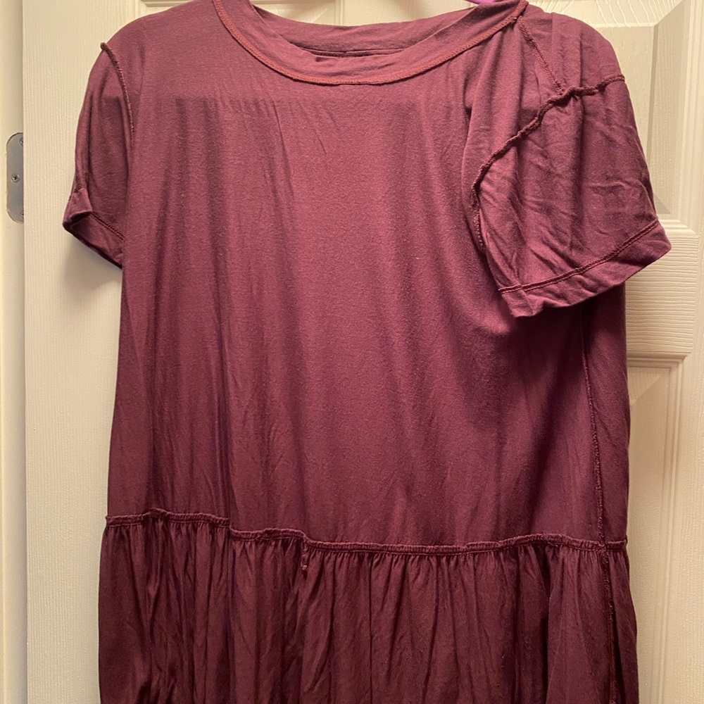 Purpleish peplum top